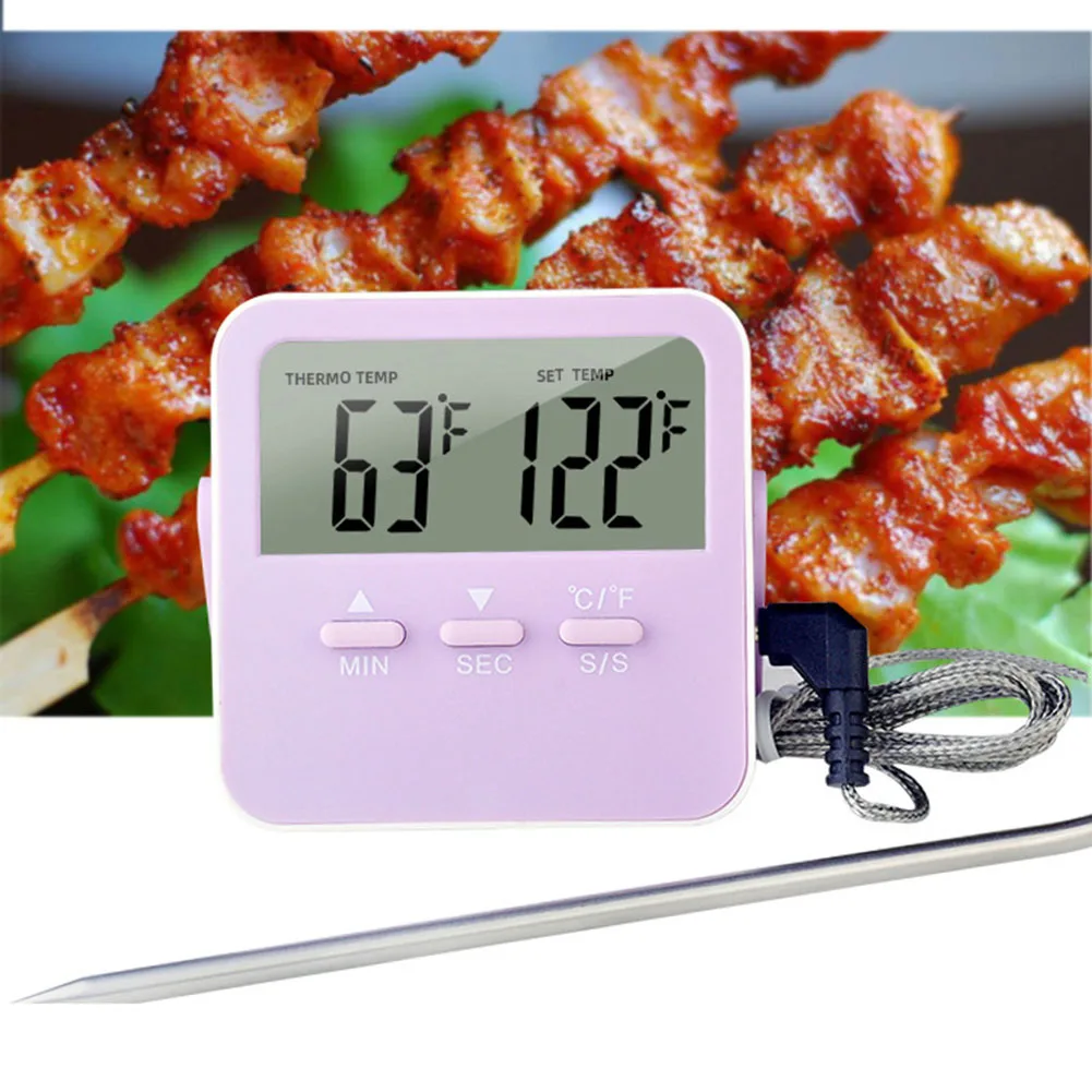 LCD Digital Indoor Temperature Meter High/Low Temperature Alarm Home Thermometer 6.5*6.5cm Black, Green, Purple, Orange