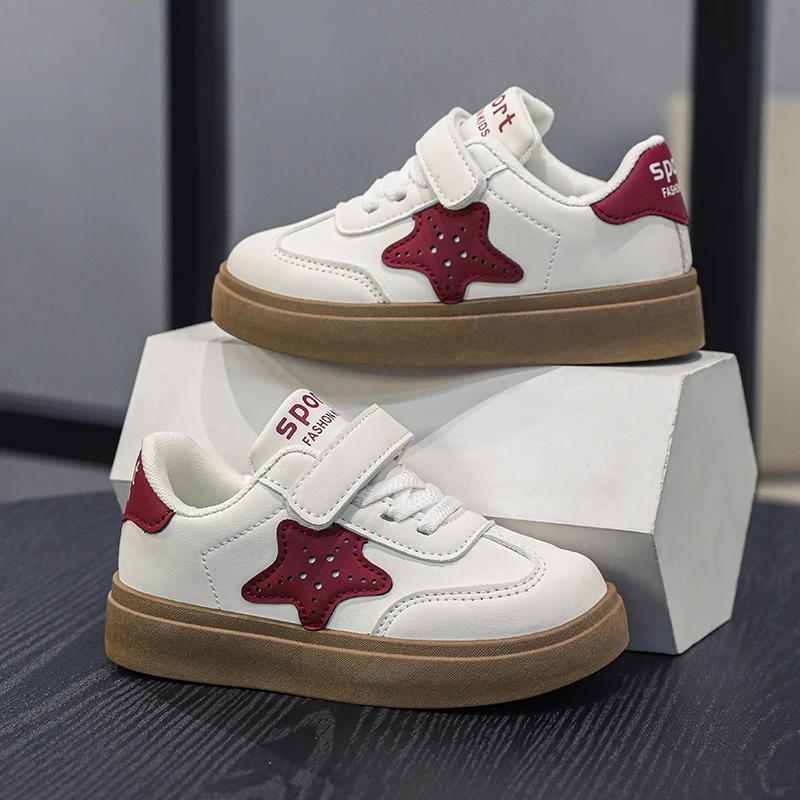 

New Summer Children's Sneakers Comfortable Soft Leather Casual Shoes Shock Absorbent Anti Slip Breathable Running Shoes