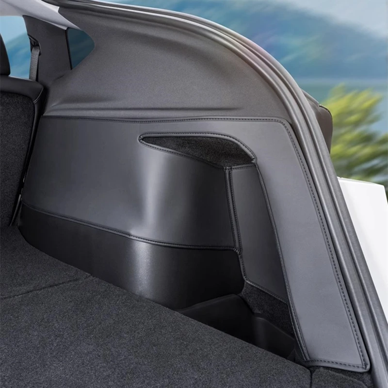 Für Tesla Modell Y Juniper Stamm Matte Vollständige Abdeckung Stamm Beide Seite Wachen Sitz Rückenlehne Schutz Pad Cargo Liner Anti Schmutzige Matte – Detail 7