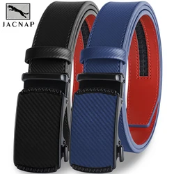 JACNAIP – Ceinture en cuir véritable pour hommes et femmes, boucle ardillon de luxe, décontractée