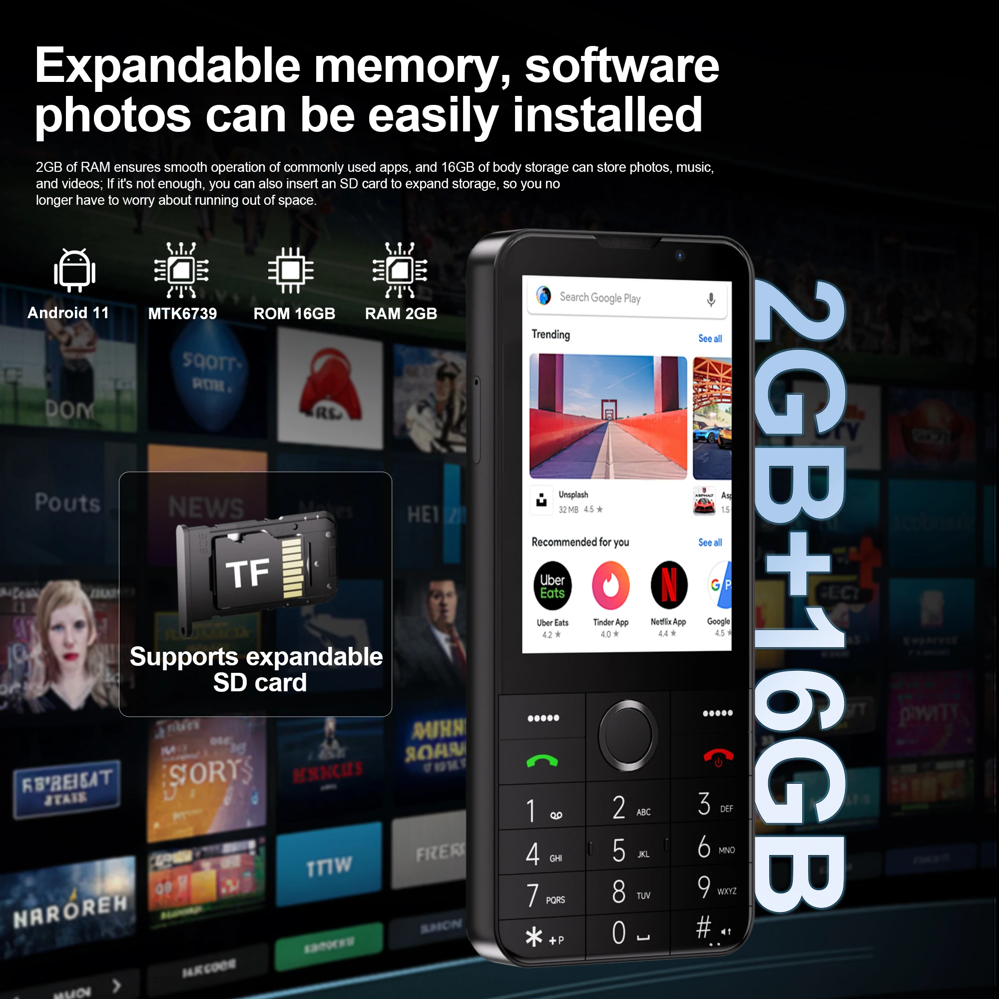 سيرفو F27 PRO 4G LTE الهاتف الذكي Android11.0 OS 2GB + 16GB Play Store مصباح يدوي GPS سرعة الاتصال واي فاي 3.5 "شاشة تعمل باللمس الهواتف الذكية #6