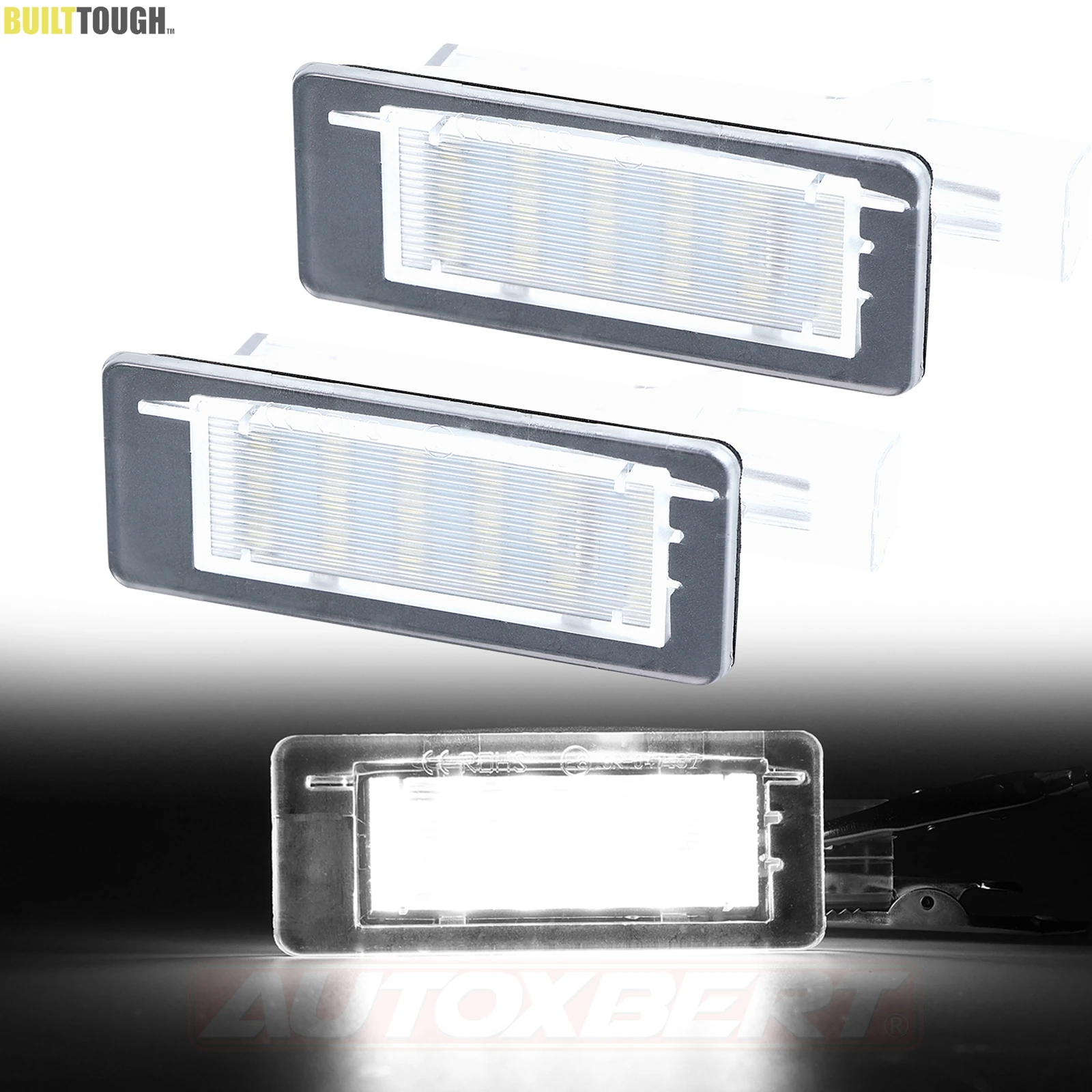 2PCS LED License Number Plate Light Lamps For Renault Captur J5/Espace MK4/Fluence/Scenic MK2 MPV/Grand Scenic MK2 MK3/Latitude