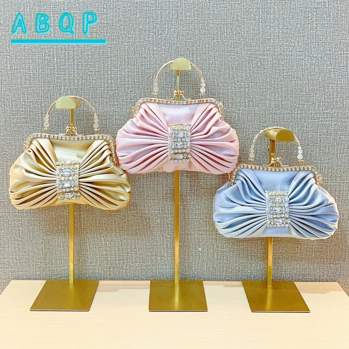 New Dinner Women's Bag Luxury Brand Fashion Handmade Diamond Women's Handbag Shiny Banquet Mini Shoulder Bag High Quality 5