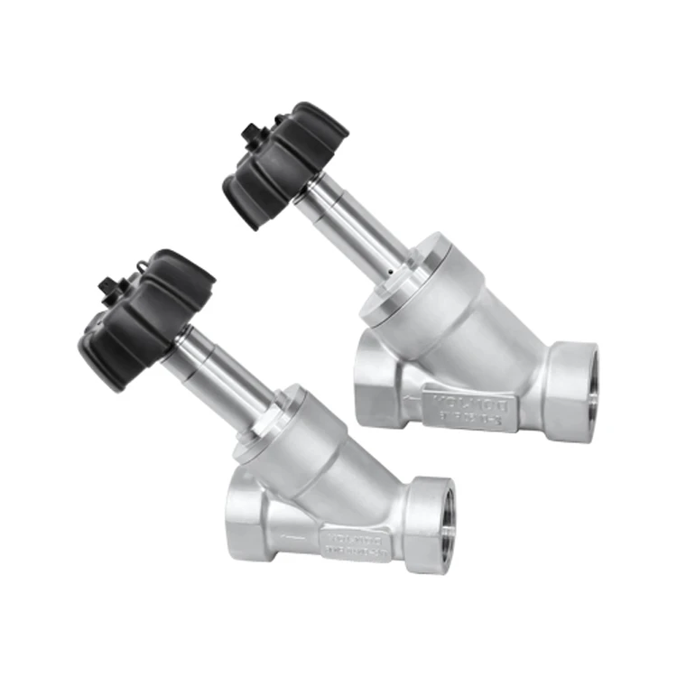 DONJOY sanitary stainless steel 316L manual angle seat control valve thread connection