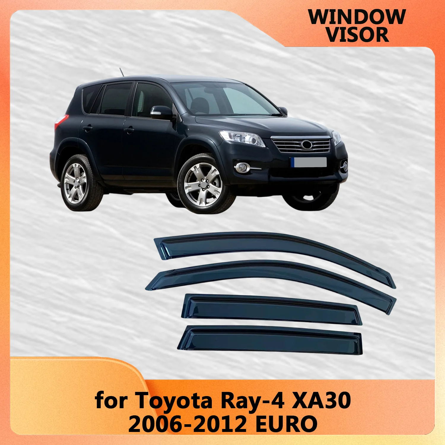 

Оконный козырек для Toyota Ray-4 XA30 2006, 2007, 2008, 2009, 2010, 2011, 2012, дверной козырек с защитой от атмосферных воздействий, ветрозащитный козырек от дождя, боковые
