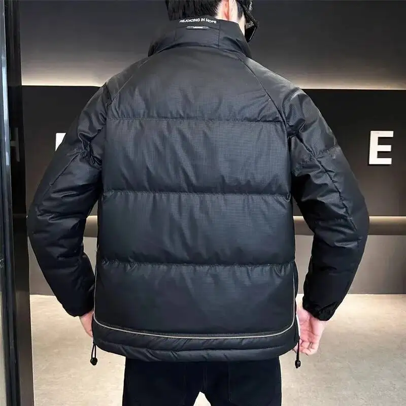 Men's Sport White Duck Down Jacket Fall Winter Fashion Male Outwarer Luxury Letter Print Stand Up Thick Warm Down Jacket