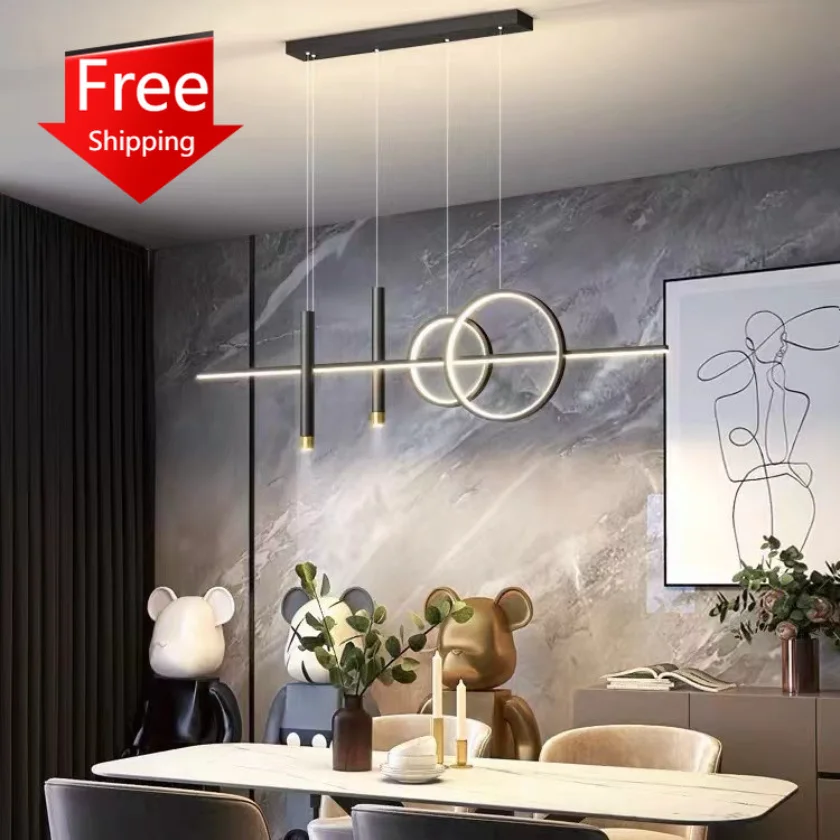 

Modern Led Pendant Lighting for Kitchen Dining Room Island Hanging Lamp Decoration Chandeliers Ceiling Indoor Home Suspension