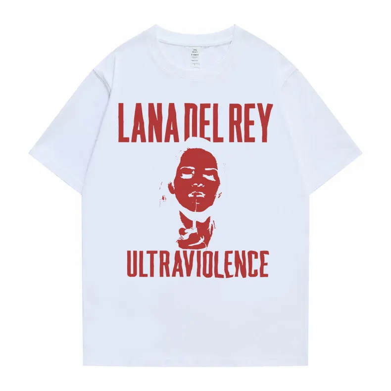 Lana Del Rey Ultraviolence Graphic T Shirt Born To Die Print Tshirt Men Women Casual Hip Hop T-shirt Short Sleeve Man Streetwear