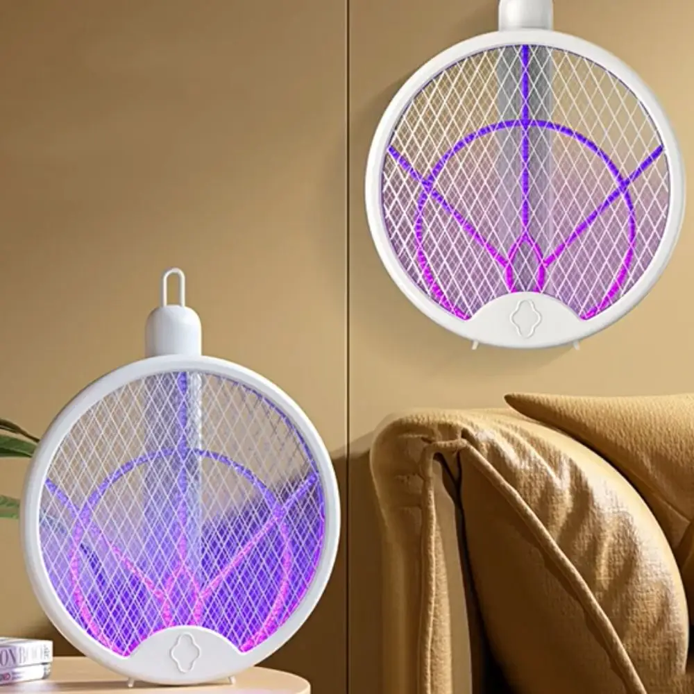 

Portable Wall Mounted Foldable Mosquito Killler Handheld Lure Fly Fly Swatter 3000V USB Charging Electric Mosquito Killler Home