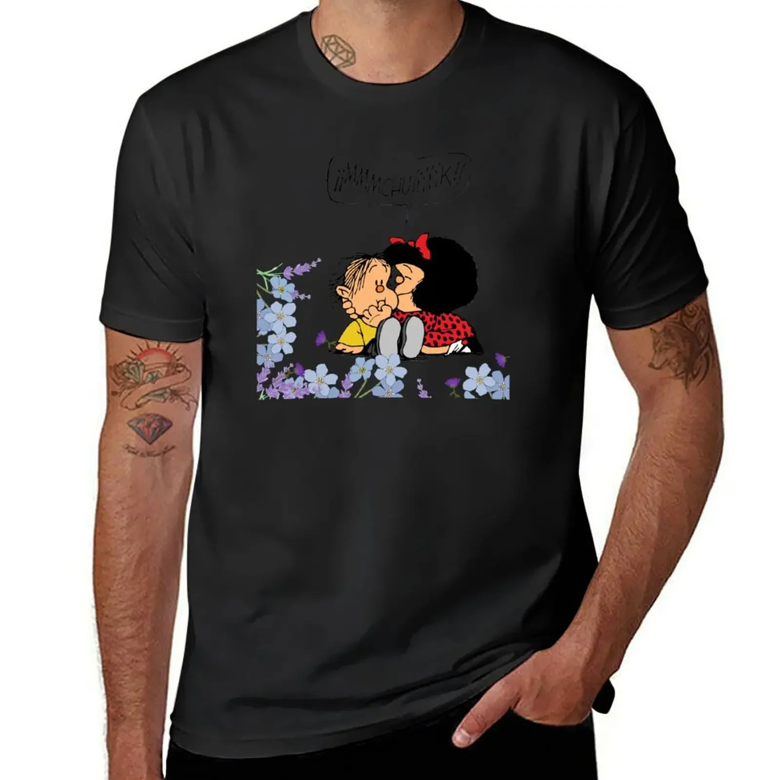 mafalda T-Shirt custom shirt heavyweights anime tshirt workout shirts for men