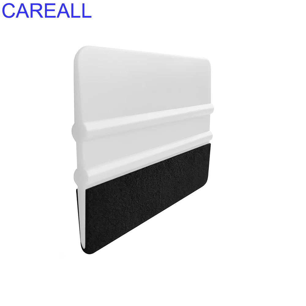 CAREALL Car Stickers Film Install Squeegee 10cm Vinyl Carbon Fiber Scraper with Felt Squeegee Tool Film Wrapping Car Wrap Tools