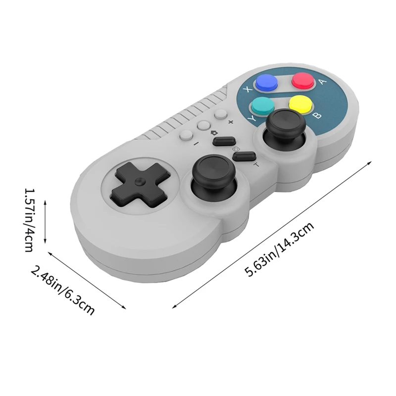 وحدة تحكم الألعاب اللاسلكية ، وحدة التحكم في الألعاب ، عصا التحكم مع اهتزاز المحرك المزدوج ، وظيفة توربو للتبديل ، ملحقات الكمبيوتر