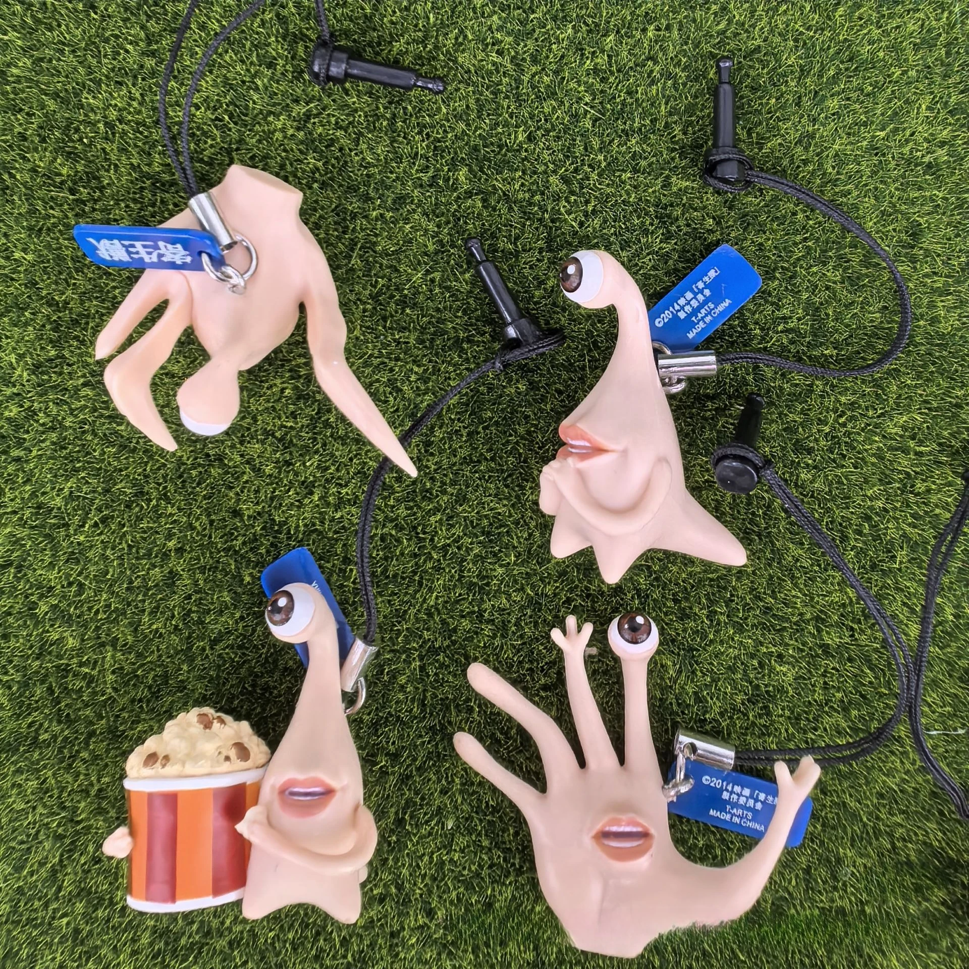 5 قطعة/المجموعة عيون النخيل البلاستيكية عمل الشكل الوحوش الطفيلة أنيمي الشكل تحصيل نموذج لعب طفل هدية الحلي دمية