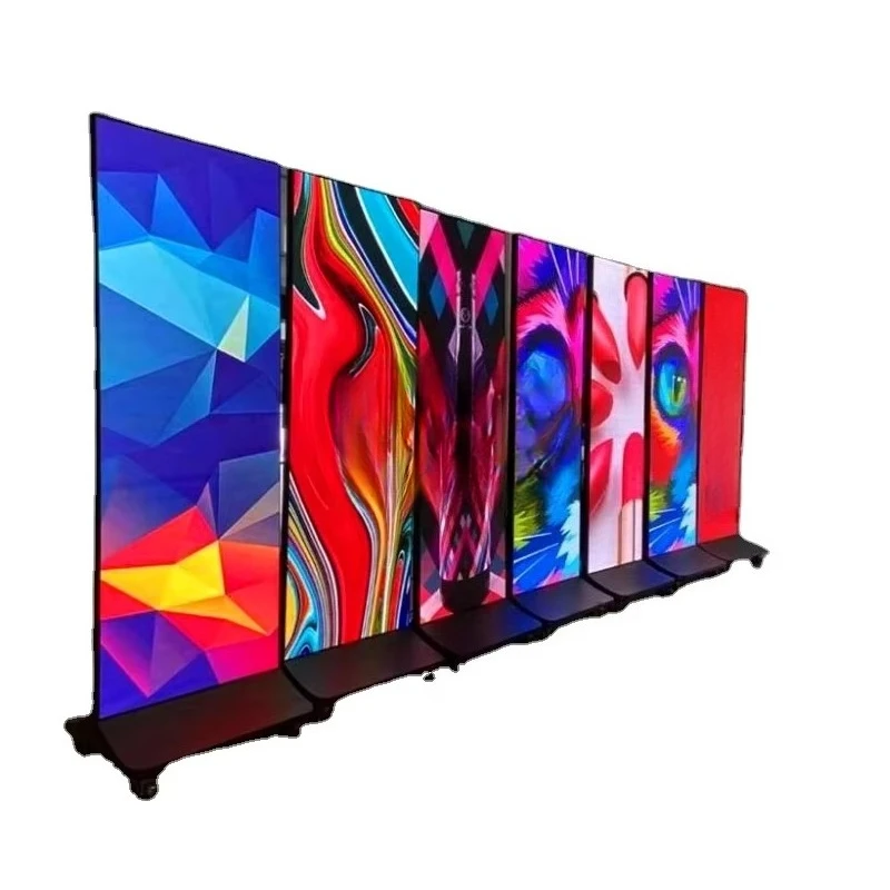 P1.86 P2 P2.5 Store Standing Poster LED Display Advertising Full Color Shop Indoor Display LED Poster Screen