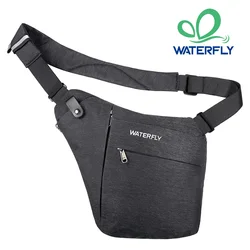 WATERFLY Sling Bag Chest Bag Slim Anti-Theft CrossBody Bags Over Shoulder Backpack Stealth Side Pack Man Woman