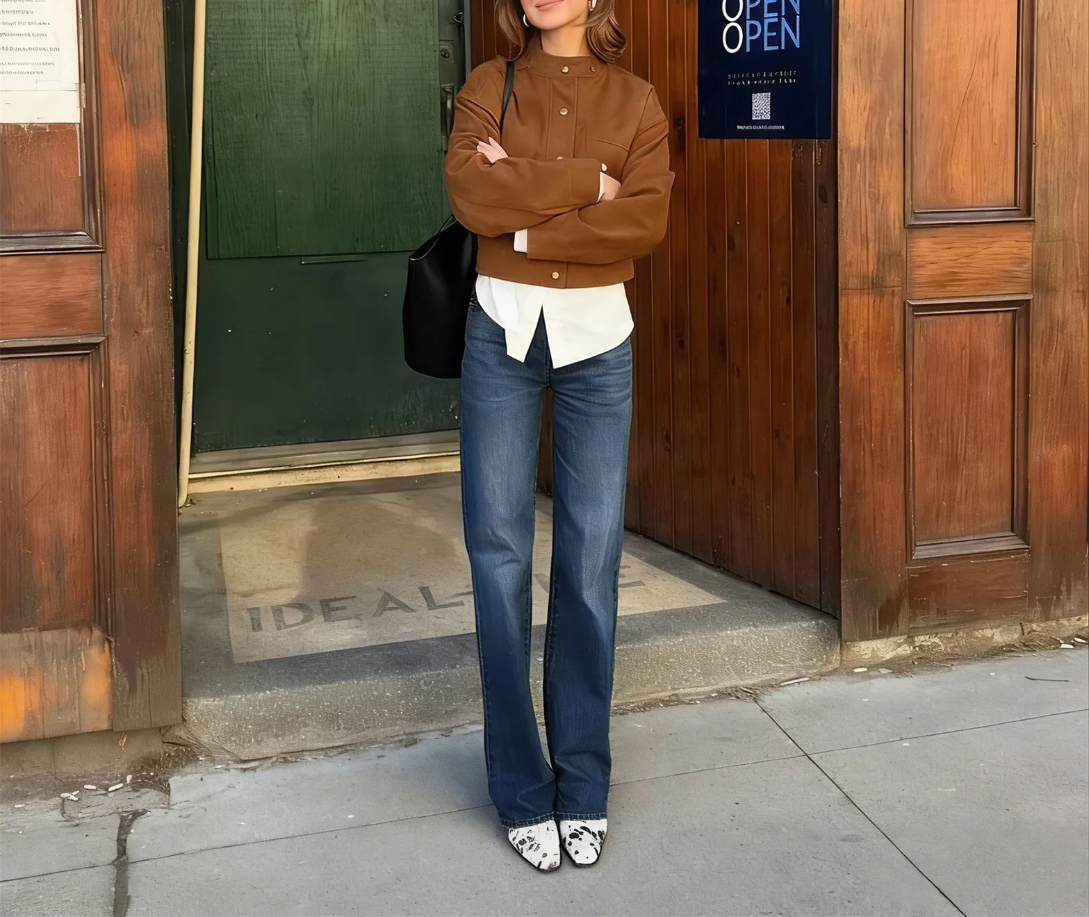 

Новая осенне-зимняя модная повседневная куртка с длинными рукавами, воротником-стойкой, однобортная, однотонная, приталенного кроя, 2 цвета