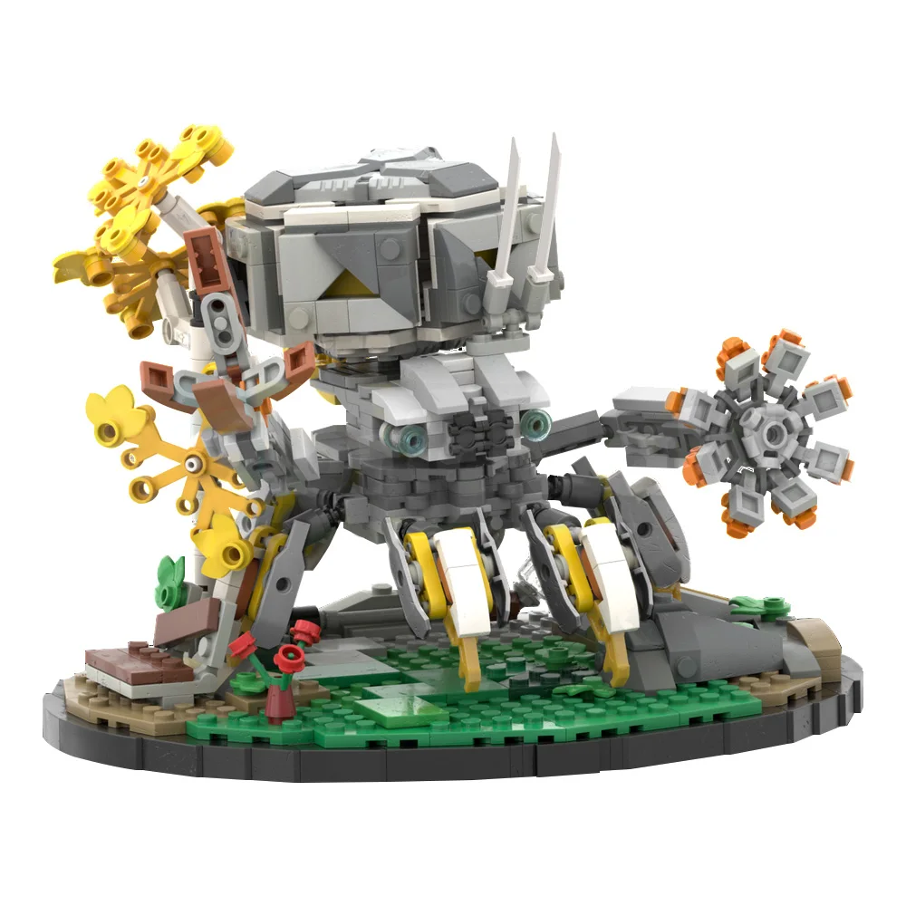 

MOC Game Horizoneds, строительные блоки, модель Shellwalkers с базовыми кирпичами-монстрами, собранная своими руками игрушка для детей, подарок