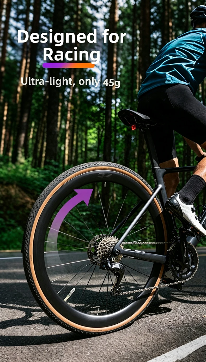 OFFBONDAGE 10 Stück Fahrrad-TPU-Schlauch 700c Gravel-Rennrad-Schlauch Ultraleicht Französisches Ventil 45/65mm 700C 32-47C Fahrradschlauch – Detail 4