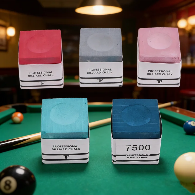 

Набор квадратных мелков для снукера, 5 цветов, TP7500, мелкодисперсный, противоскользящий, профессиональный мелок для бильярдных киев, для улучшения контроля над шаром
