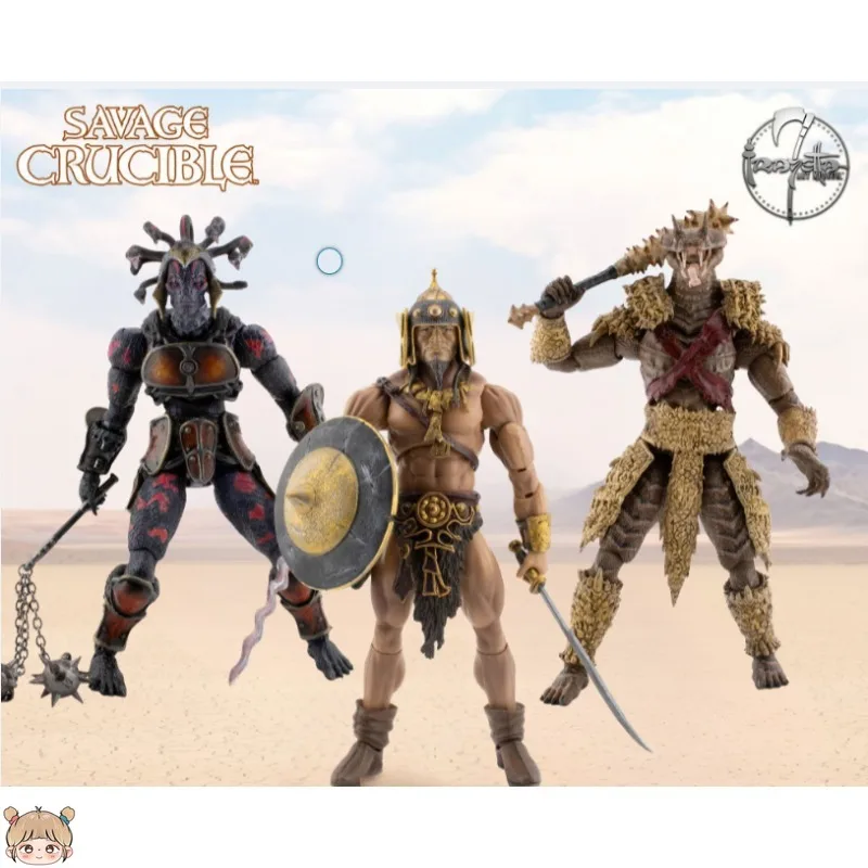 Harvinger Studios Savage Crucible Wave 4 Figurine d'action Set'Karra The Dune Reaper Snakefolk à l'échelle 1/12 Jouets Cadeaux