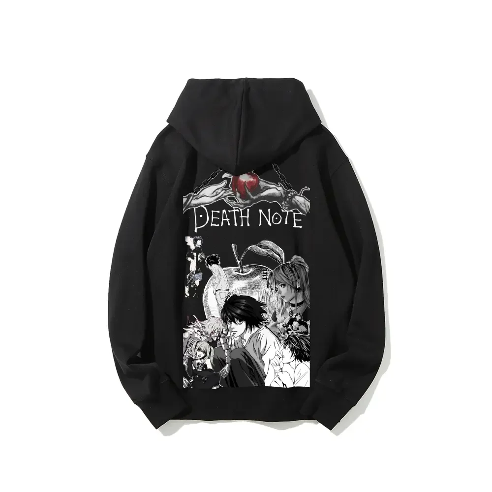 Death Note Anime Hoodie Pullover Cotton Streetwear Unisex Casual Couple Best Gift Cleanfit 100% Pure Breathable Eco-friendly Hot Stamping Printing,sohochic