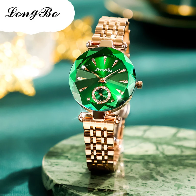 Ocean Star Steel Band Women\'s Watch Fashion  Crystal Ladies Quartz Relogio Feminino Female Montre Reloj Mujer Zegarek Damski