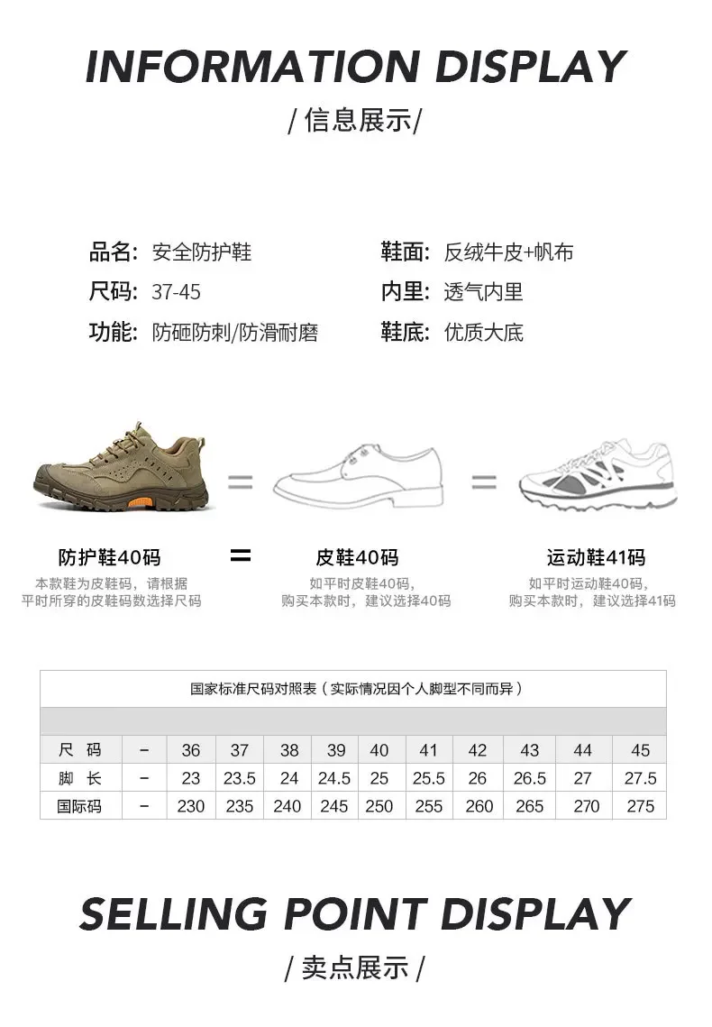 Labor Insurance Shoes for Men Smash-proof  Puncture-proof Insulation Electric Welding Anti-scalding Light Wear-resistant Soft