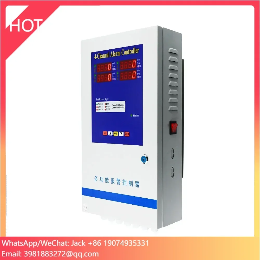 Vendas quentes LED Multi canais painel de controle de alarme controlador de co2 para estufa