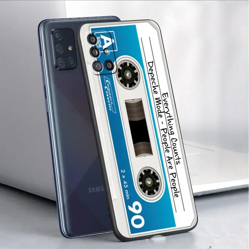 Retro Vintage Camera Cassette Music Case For Samsung Galaxy A54 A52 A14 5G A53 A12 A13 A71 A23 A34 A33 A21s Phone Cover