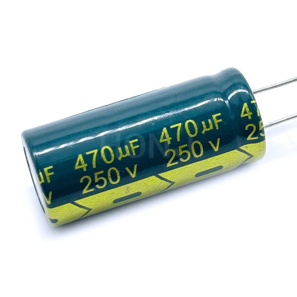 2PCS 250V470UF Aluminum Electrolytic Capacitor Original Low Esr/impedance High Frequency Size 18*40 470uf250v 250v470uf 20%