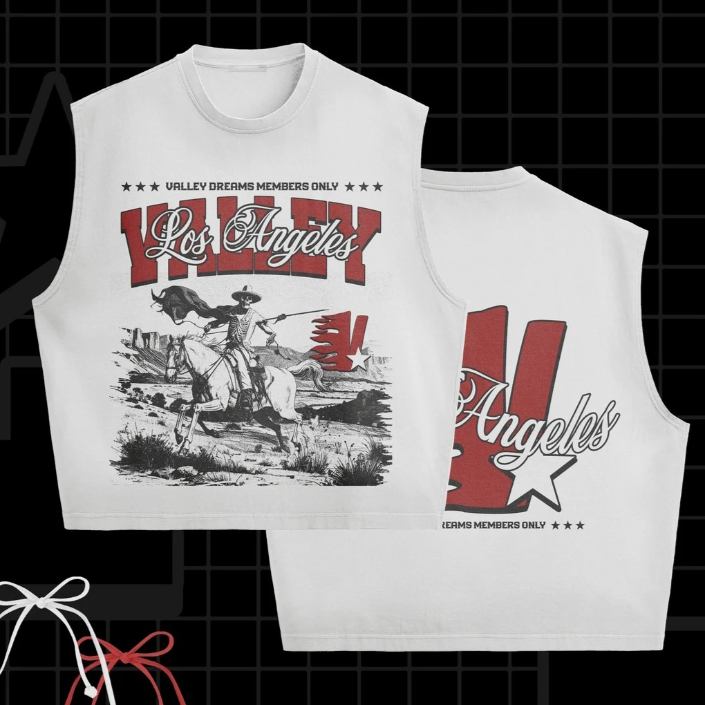 Y2K Summer Sleeveless Letter Pattern Printed T Shirt Cool Gothic American Elastic Cotton Top Sporty High Street Style Tops