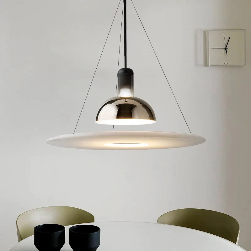 Nordic Fashion Pendant Iron Acrylic Round Kitchen, Dining Table, Restaurant Lighting, Hanging Light Fixtures YB123TB