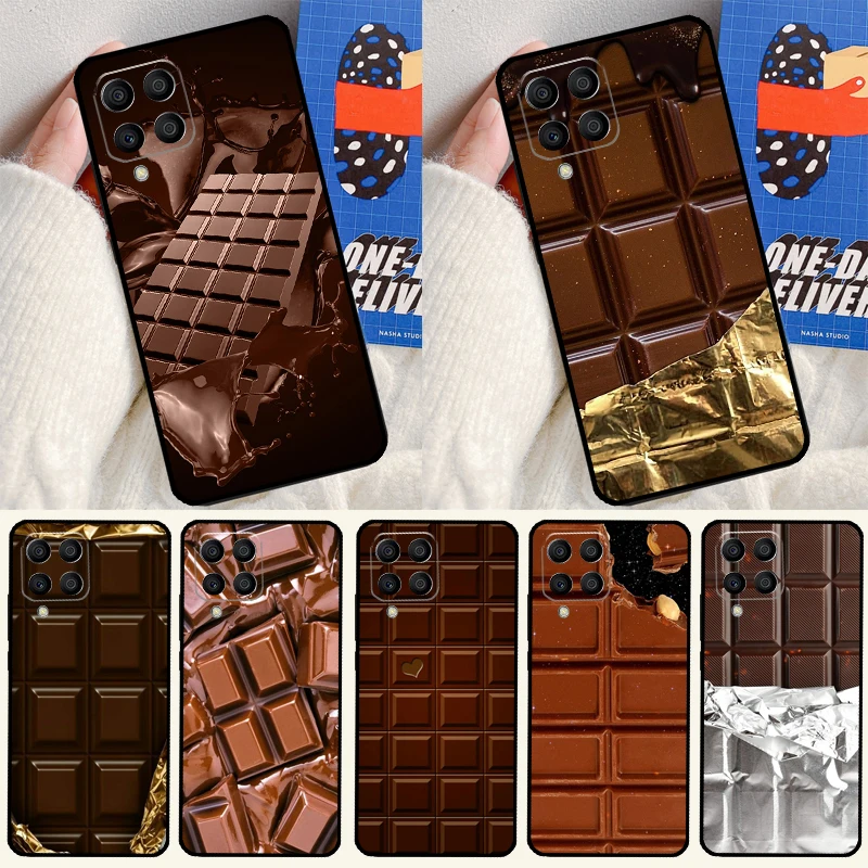 Barra de Chocolate para Samsung Galaxy M31 M51 M33 M13 M23 M53 M15 M55 M14 M34 M54 M20 M30s M32 M52 funda de teléfono