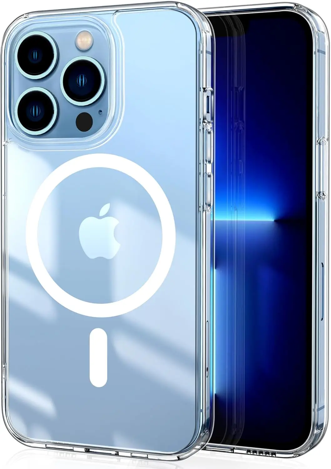 Transparant magnetisch hoesje voor iPhone 17 16 Pro Max 15 14 Plus Draadloos opladen Cover 13 12 Mini 17 Air Magsafe beschermhoes - afbeelding 1
