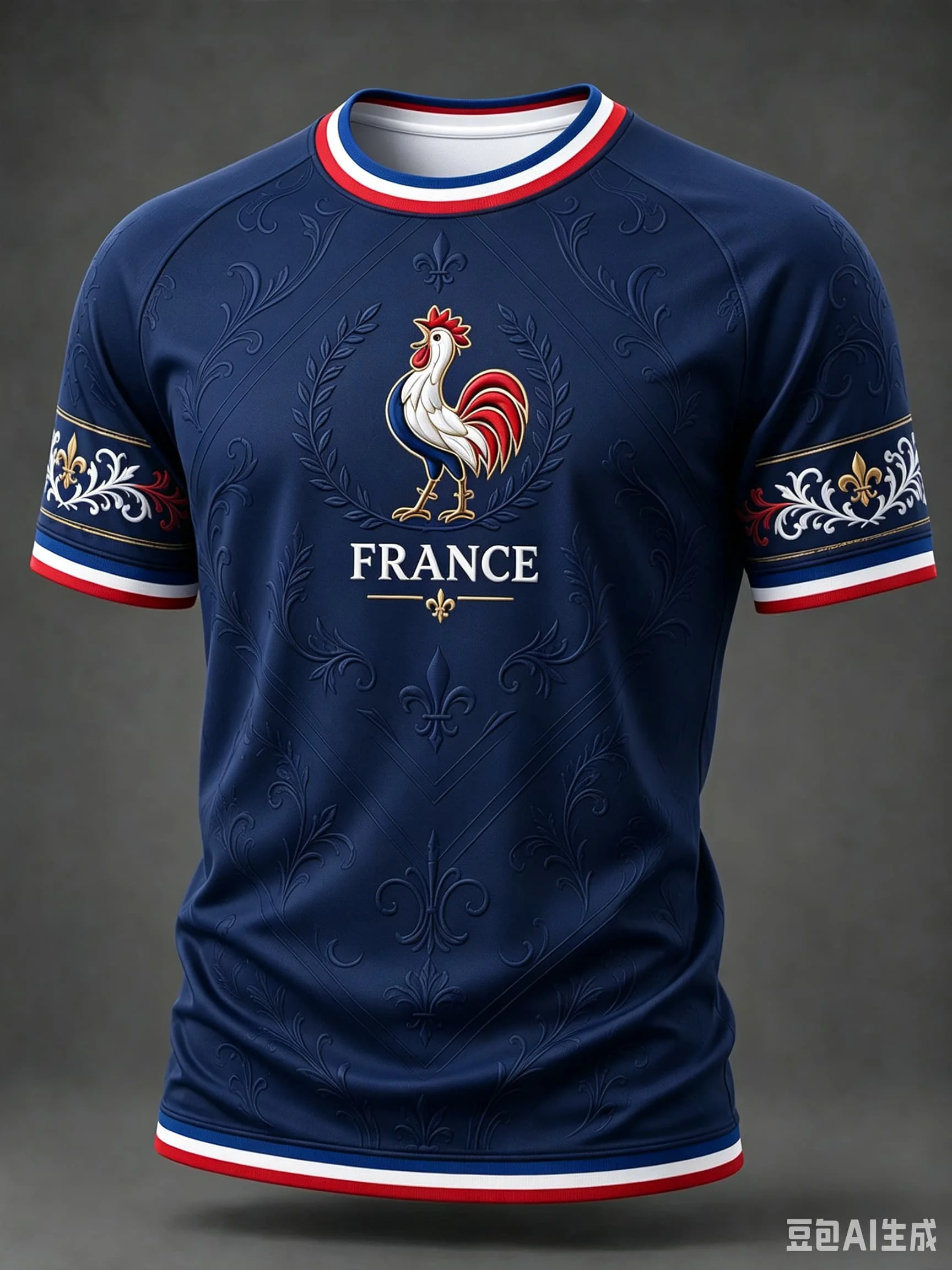 Men 3D France Rooster T-Shirt  Print Short Sleeve French National Football Jersey Summer Casual Flag Streetwear Tops