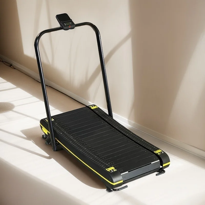 

Gym Equipment Cardio Fitness Home Use Foldable Mini Self-propelled Running Machine Manual Curved Treadmill With Button Type