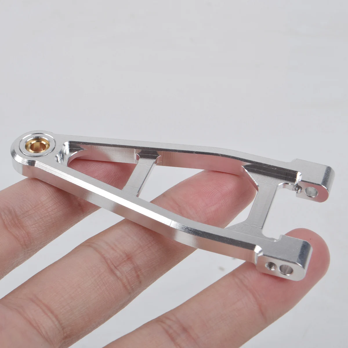 Brazos de suspensión inferiores superiores delanteros de aleación de aluminio para chasis Tamiya BBX BB-01