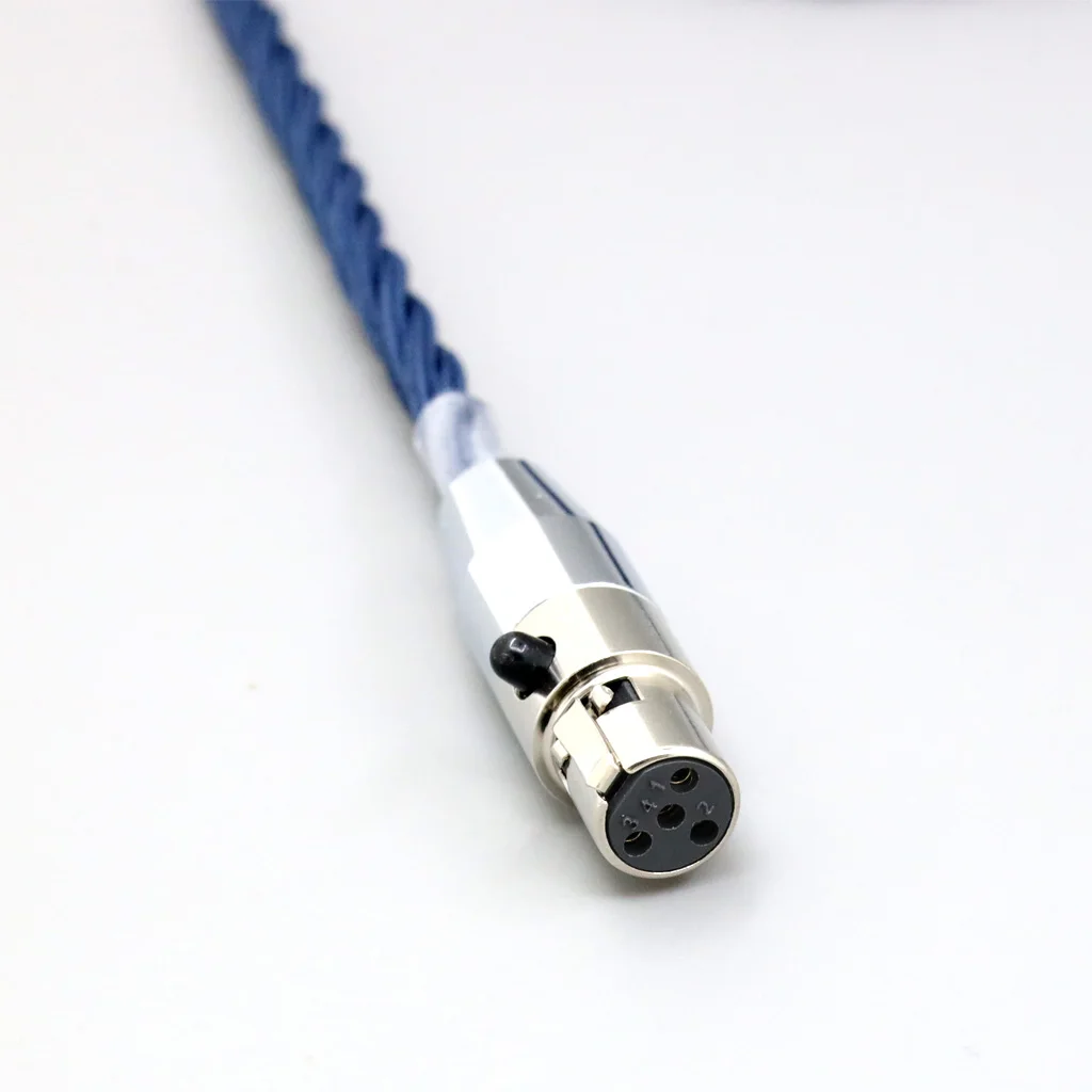 99% Pure Silver Full Sleeved Earphone Cable For AKG K371BT Beyerdynamic DT177x GO Pioneer HDJ-X10 Sennheiser HD490 Pro LN008579