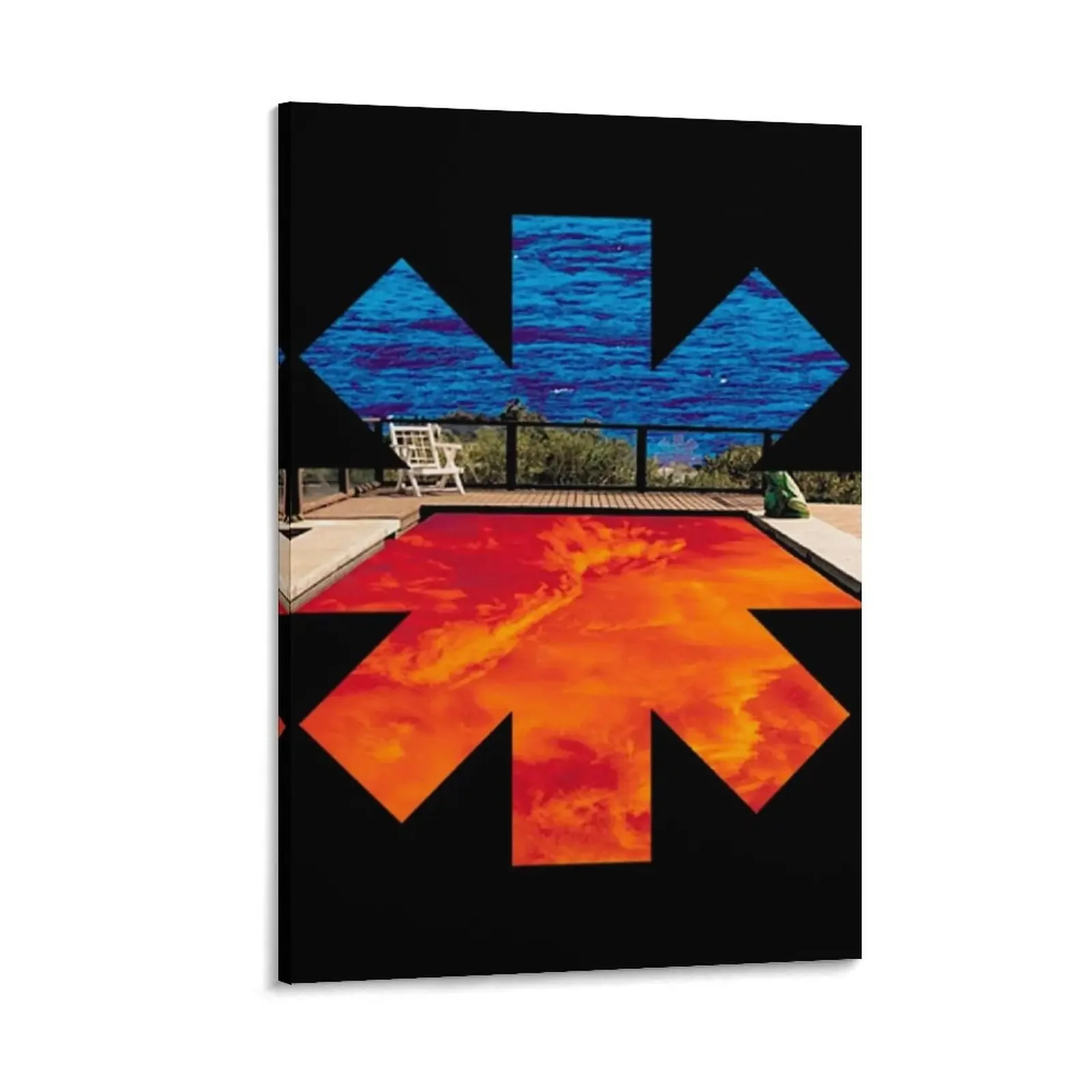 

BLUE Hot CHILI ORANGE Canvas Painting room decorations for men anime decoration vintage home decor