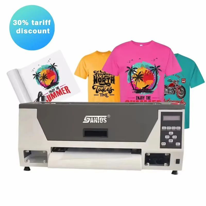 Inkjet printer t-shirt clothes a 3 size high quality Pet film transfer 30cm DTF printer