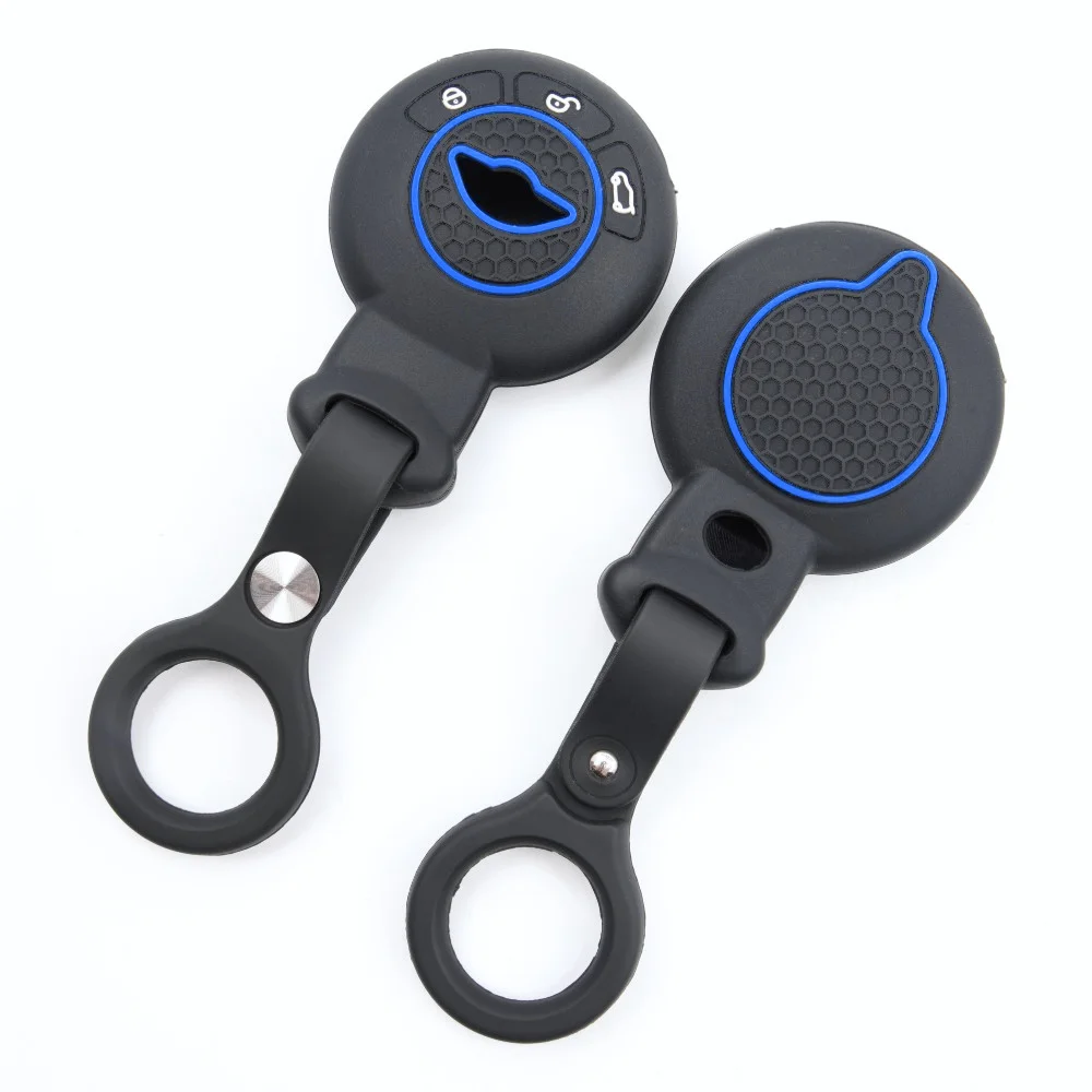 Soft Silicone Key Fob Case For BMW Mini Cooper Clubman Countryman Paceman Roadster R56 R57 CAS3 with finger holder