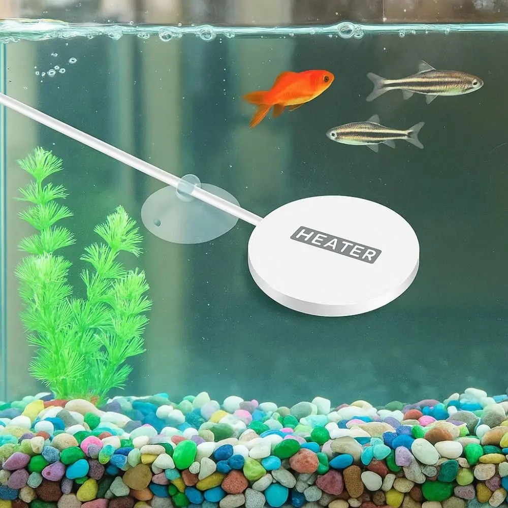 

10/15W USB Mini Aquarium Heater 28-30°C Energy Saving Fish Tank Heater Prevent Dry Burning Adjustable Temperature