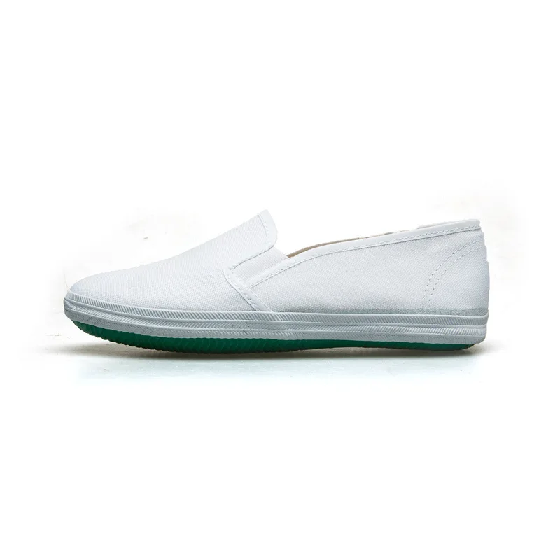 Canvas Shoes for Women Men White Martial Arts Shoes Casual Soft Soled Gymnastics Elastic Shallow Mouth Cloth Flat Shoes image 2