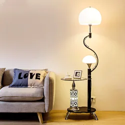 Nordic Modern Floor Lamp Led Flower Tea Table Floor Lamps For Living Room Bedroom Study Desk Lamp Home Decor Standing Lights E27
