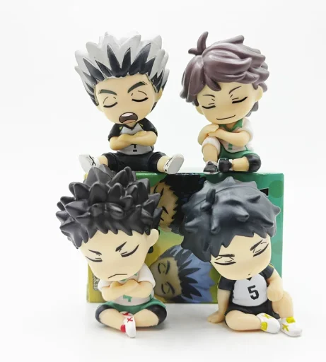 Neu Auf Lager Japanische Anime Volleyball Jugend Schulter Zu Schulter Schlaf Blind Box Kawaii Action Figur Desktop Ornament Geschenke