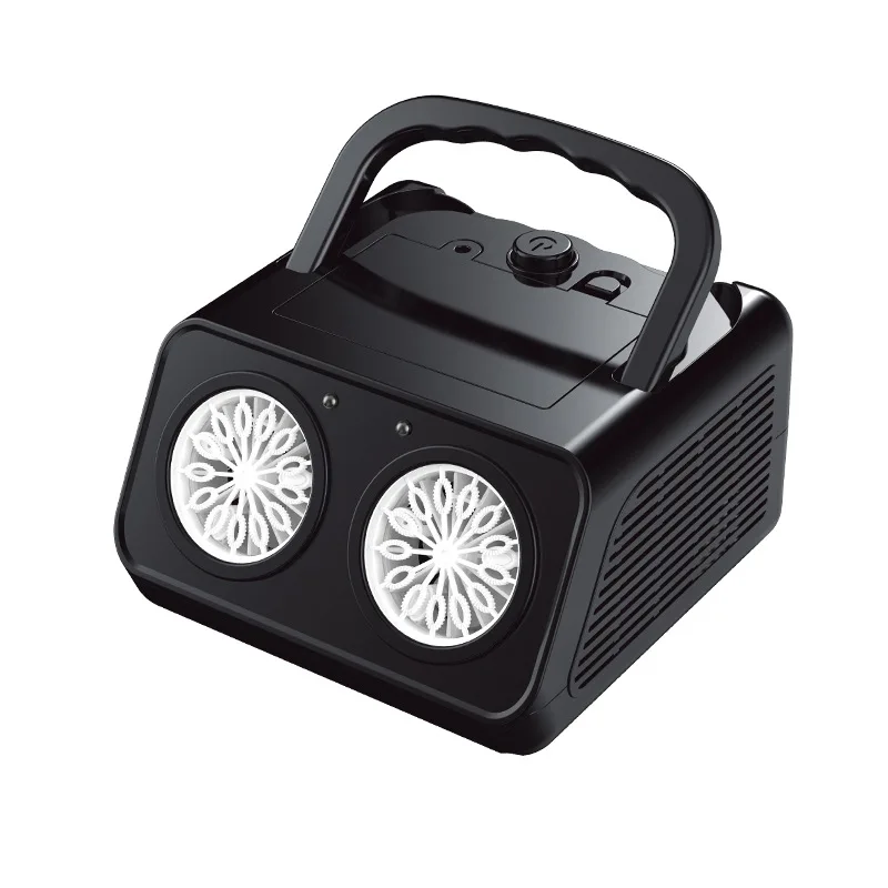 Máquina de bolhas de palco elétrica presente portátil multi buraco totalmente automático um clique soprando bolha brinquedo ao ar livre