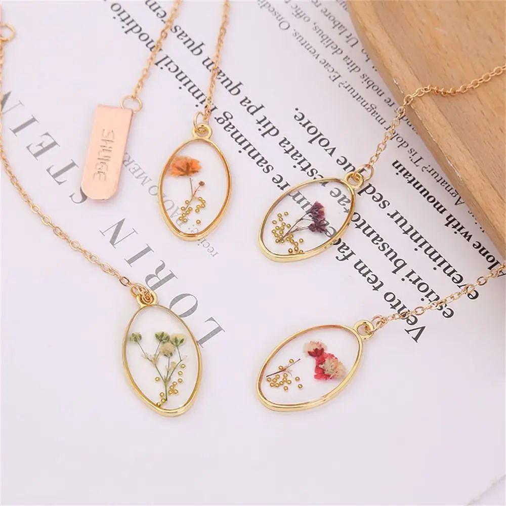 Creative Literary Crystal Flower Bookmark Small Fresh Alloy Pendant Bookmark Pendant Oval Shape Reading Book Clip Teachers Day