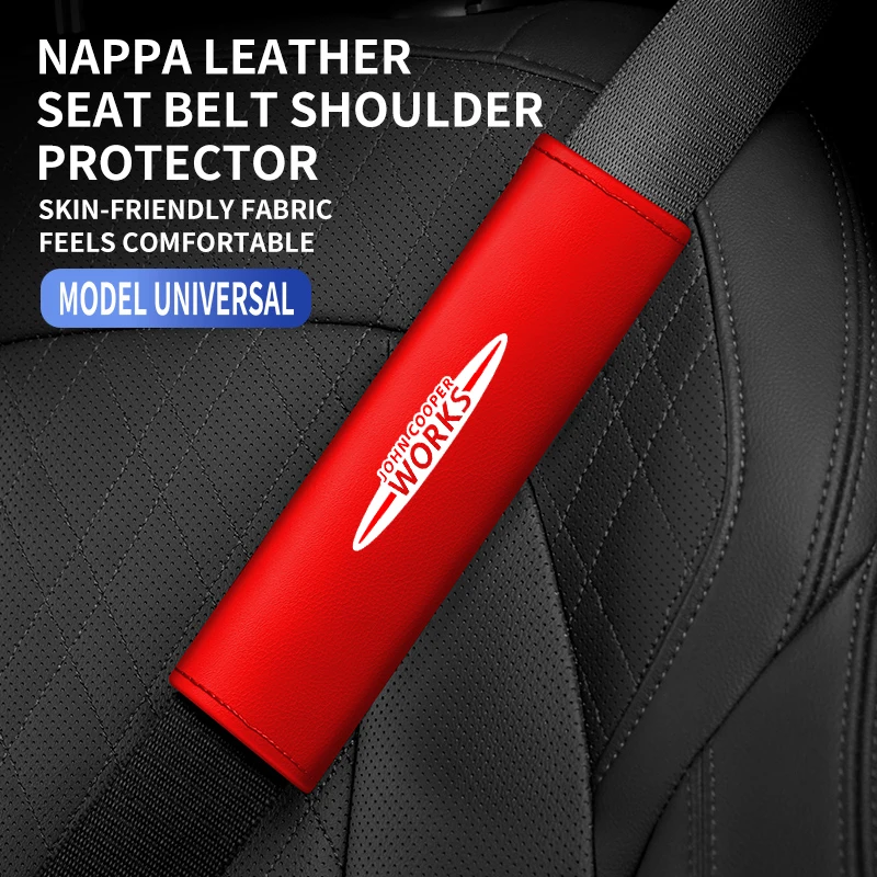Leather Works Near Me - 2PC Leather Car Seat Belt Shoulder