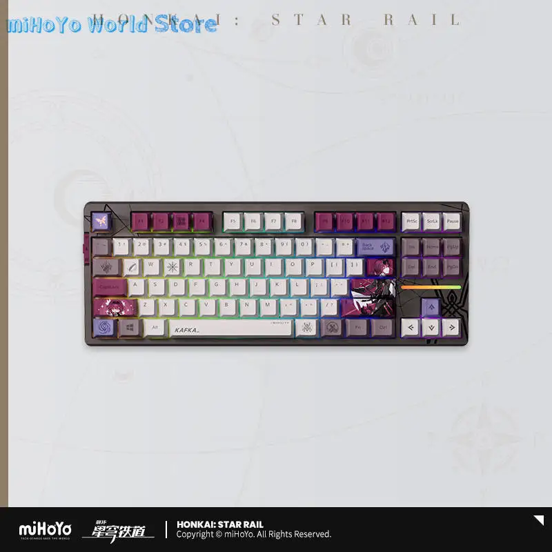 Kafka Keyboard Anime Official Genuine Game Honkai  Star Rail Kafka Doujin Periphery Mechanical Keyboard Lover DIY Birthday Gifts