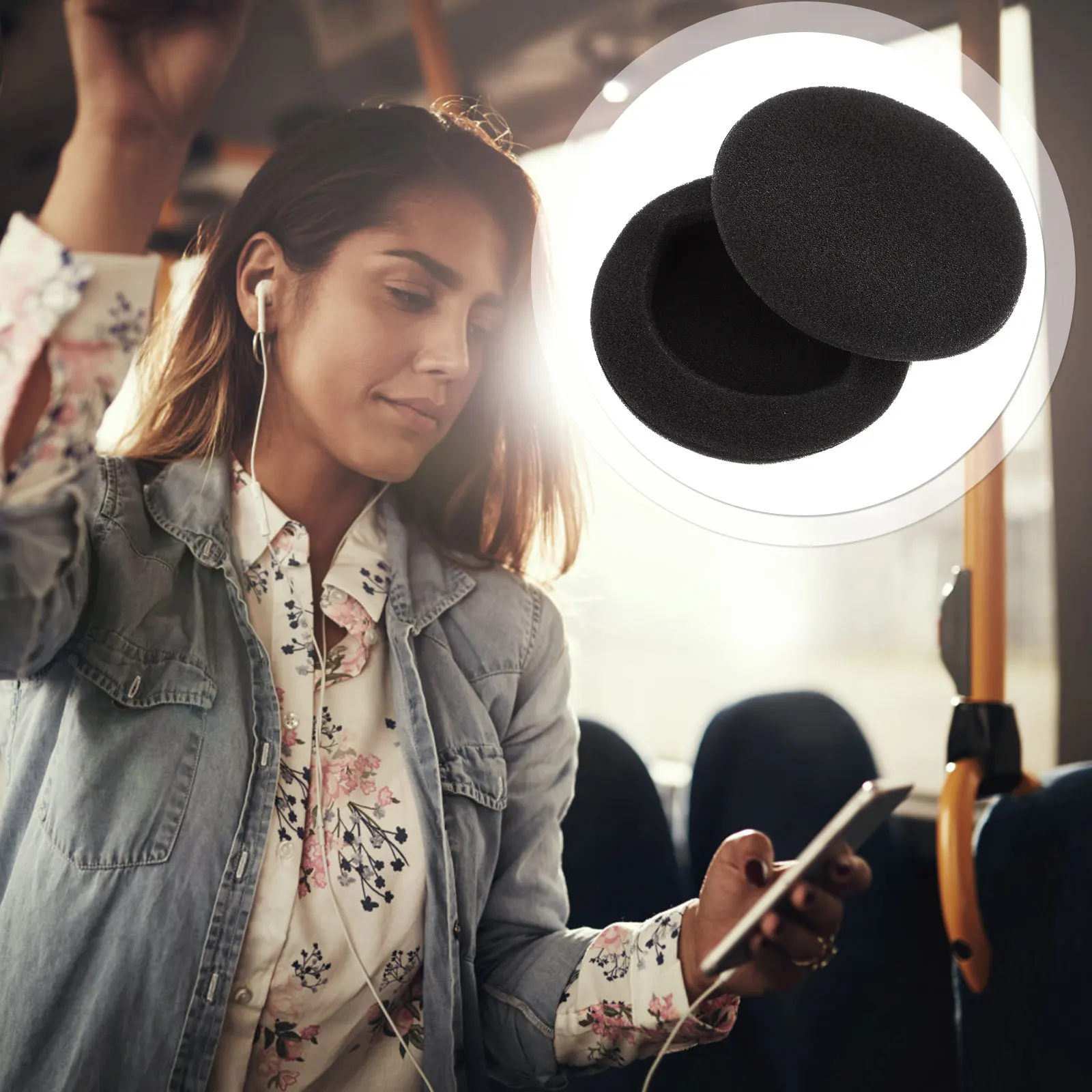 

20Pcs Headset Ear Pads High-Quality Memory Materials Soft Comfortable Durable Universal Replacement Ear Cushions Shocking Music